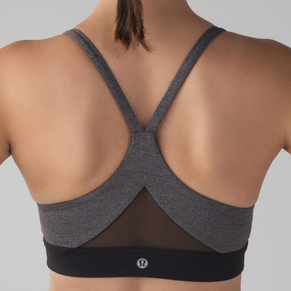 Lululemon Train Times Bra Grey Size 8